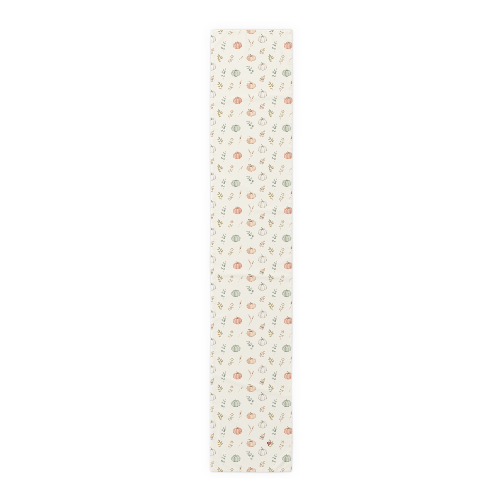 Watercolor Pumpkin Table Runner, Sage and Peach Neutral Thanksgiving Table Decor, Farmhouse Fall Runner - Image 7