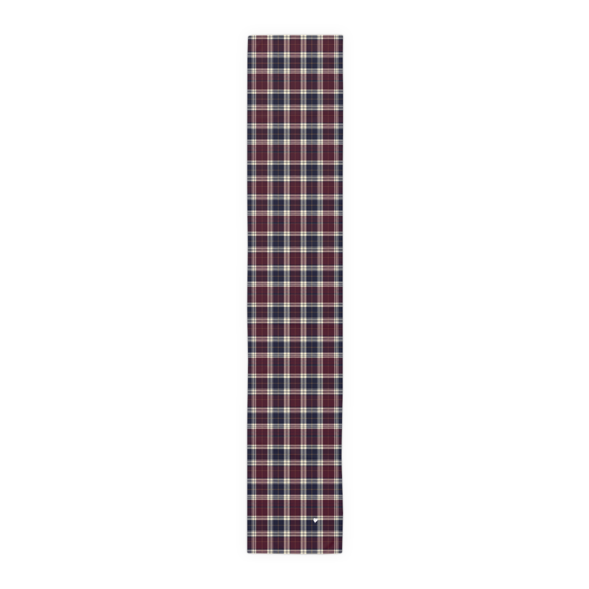 Burgundy and Navy Tartan Table Runner, Classic Plaid Holiday Table Decor, Christmas Dining - Image 7
