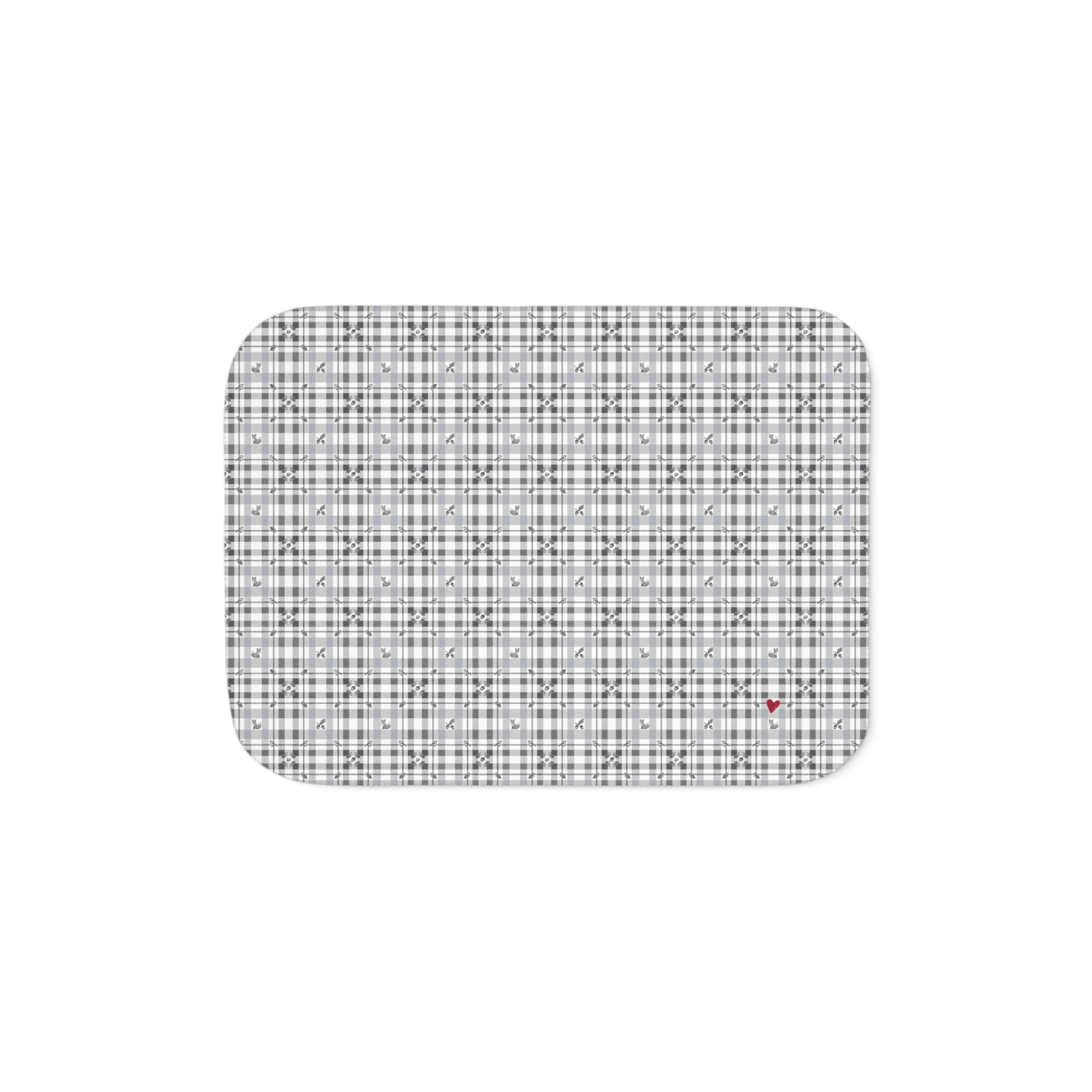 Woodland Grey Plaid Sherpa Blanket, Neutral Winter Throw, Cozy Cabin Christmas Blanket - Image 6